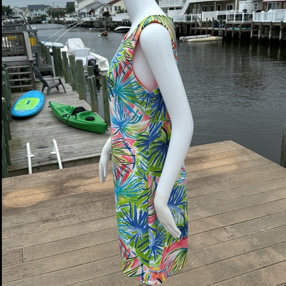 Ronni Nicole Blue and Green Sleeveless Sundress - Picture 4 of 7
